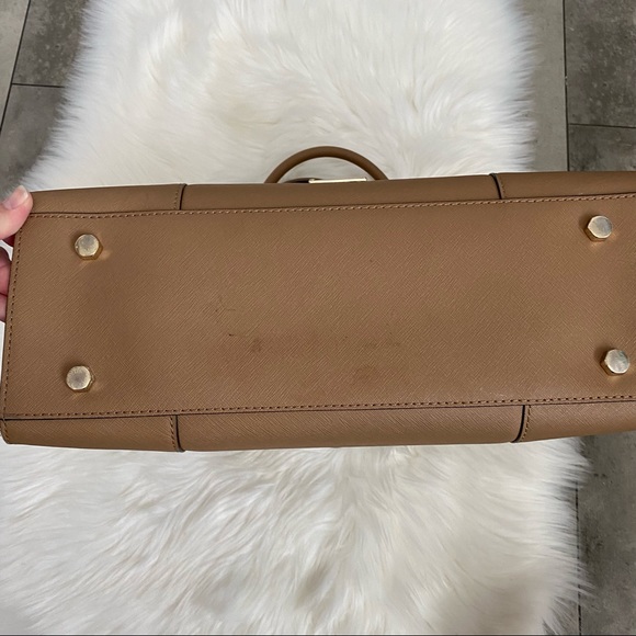 Rebecca Minkoff MAB medium leather canvas tote bag purse - Picture 5 of 10